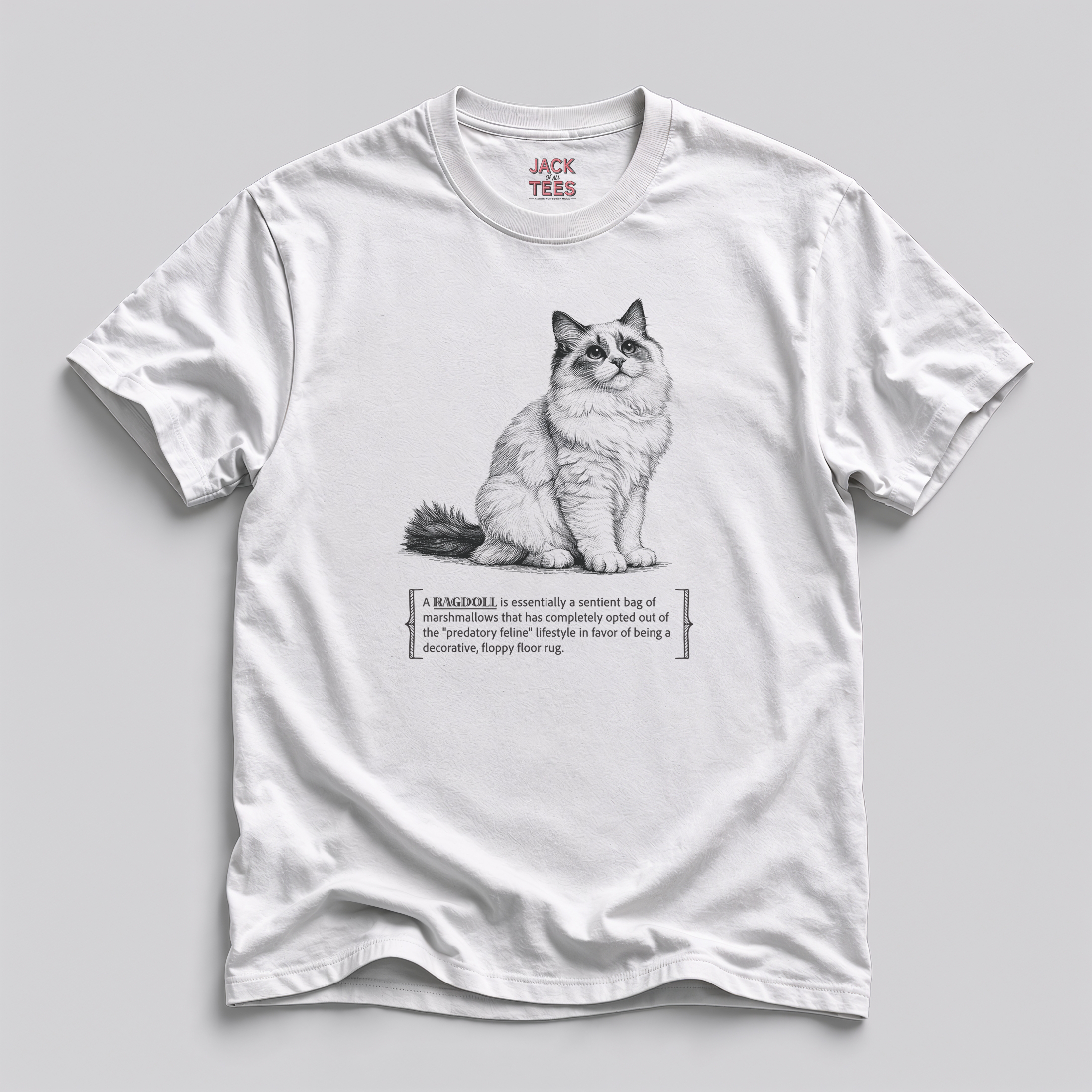 Ragdoll Cat Marshmallow Tee — Funny Ragdoll Cat Shirt