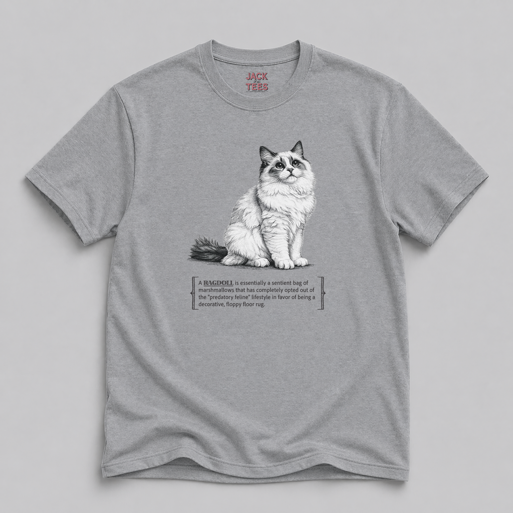 Ragdoll Cat Marshmallow Tee — Funny Ragdoll Cat Shirt