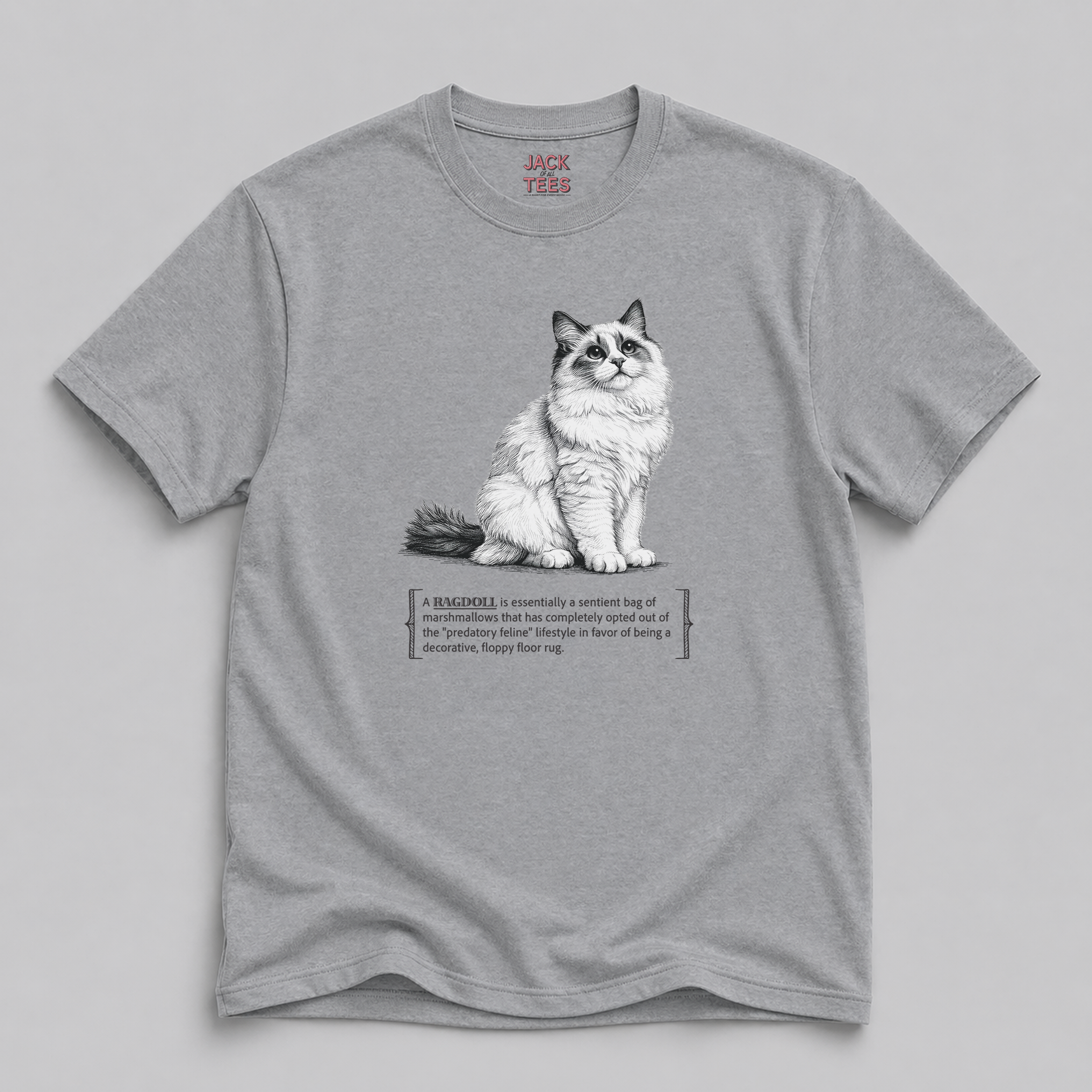 Ragdoll Cat Marshmallow Tee — Funny Ragdoll Cat Shirt
