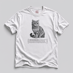 British Shorthair Cat Tee — "Civilized Laziness" Funny Cat Shirt