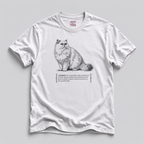 Persian Cat Quote T-Shirt — 'High-Maintenance Victorian Powder Puff'