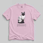 Siamese Cat Narrator T-Shirt — Funny Blue-Eyed Cat Tee