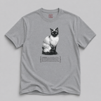 Siamese Cat Narrator T-Shirt — Funny Blue-Eyed Cat Tee