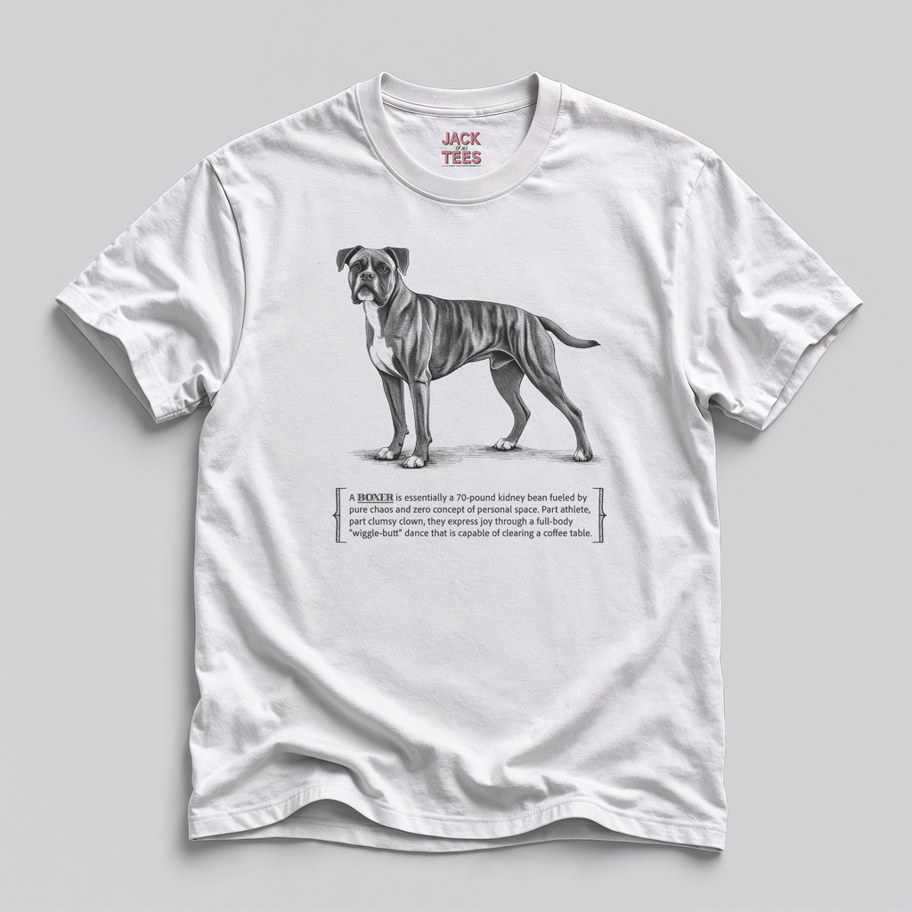 Boxer Dog Tee — 'Wiggle-Butt' Funny Dog Lover T-Shirt