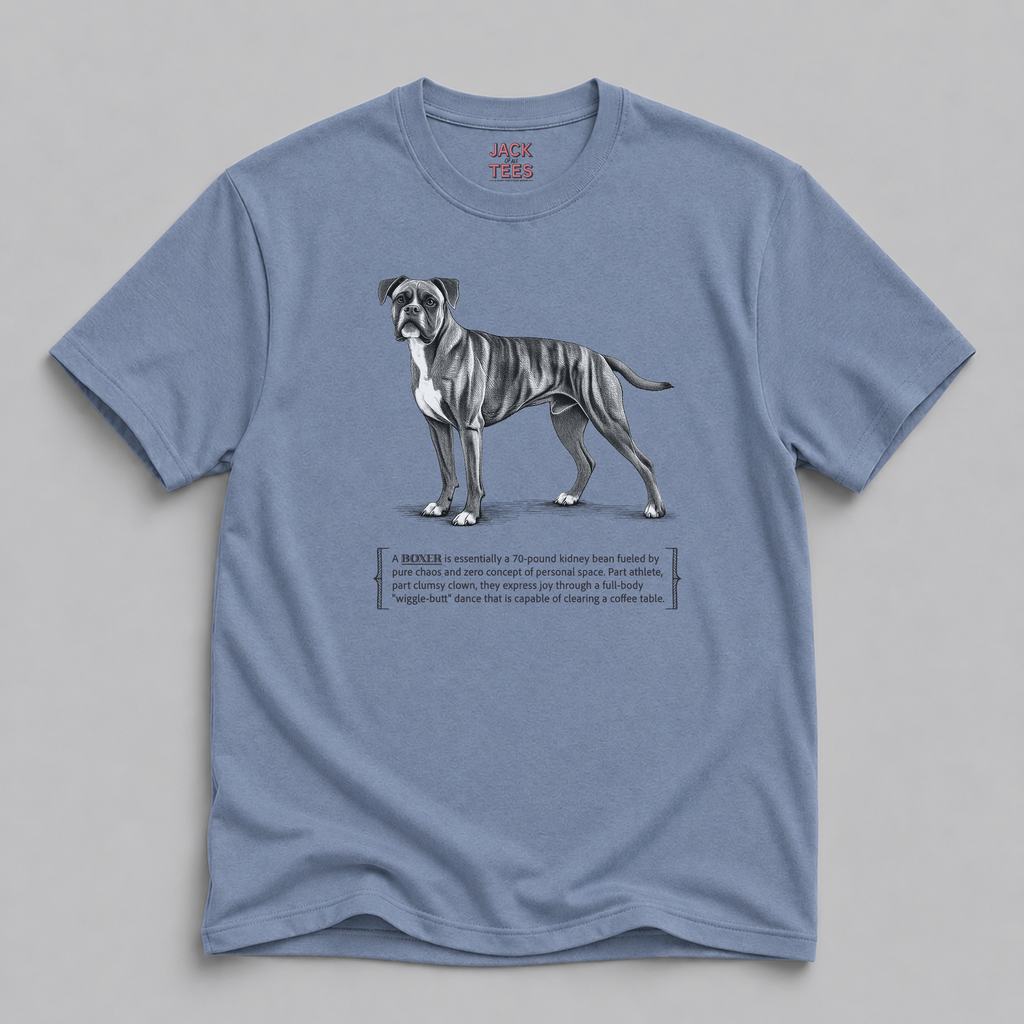Boxer Dog Tee — 'Wiggle-Butt' Funny Dog Lover T-Shirt