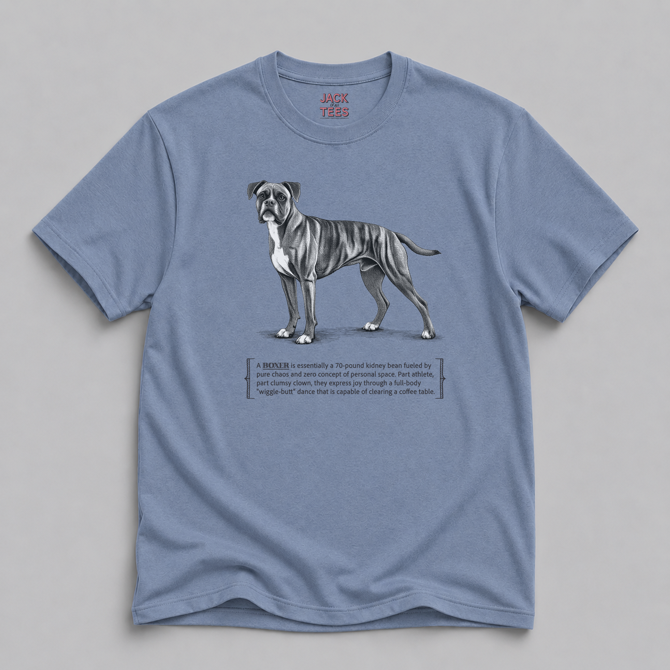 Boxer Dog Tee — 'Wiggle-Butt' Funny Dog Lover T-Shirt