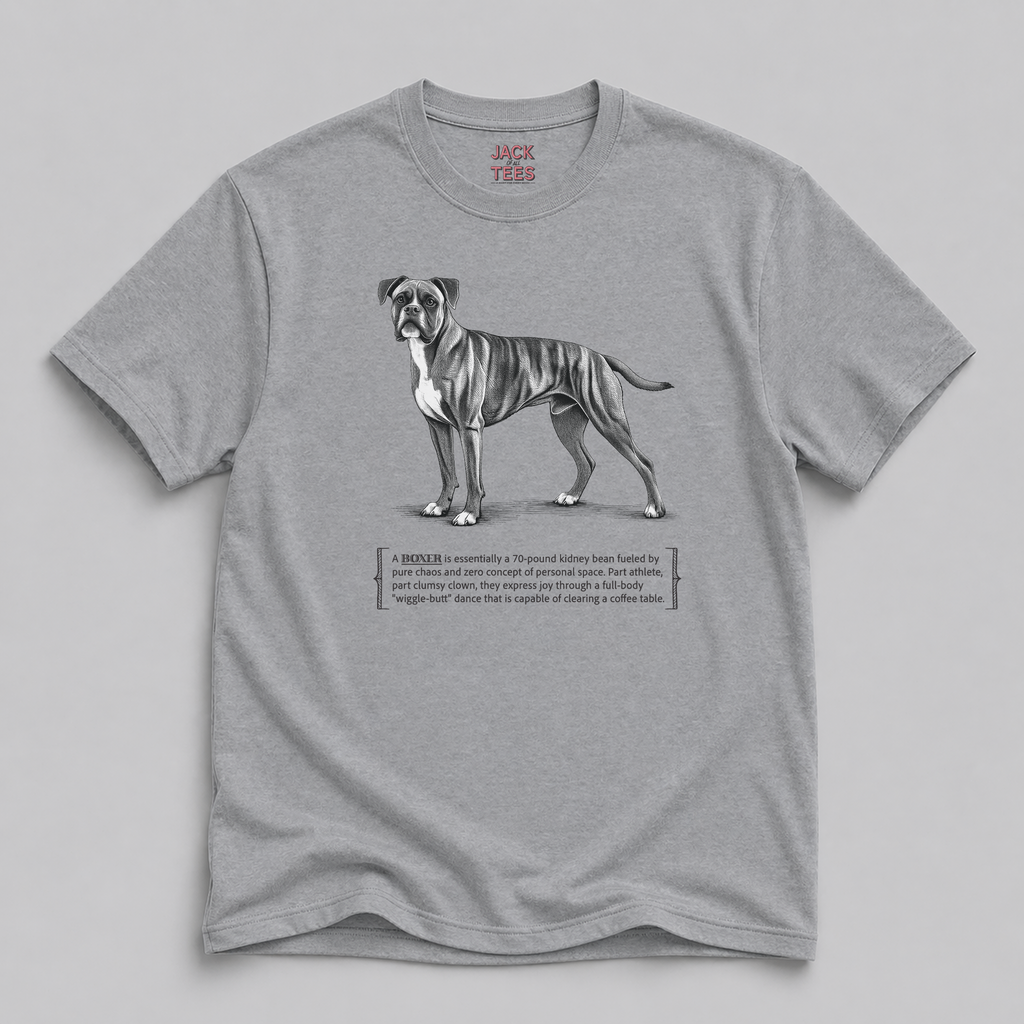 Boxer Dog Tee — 'Wiggle-Butt' Funny Dog Lover T-Shirt