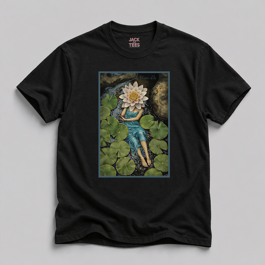 Lady Water Lily Portrait T-Shirt