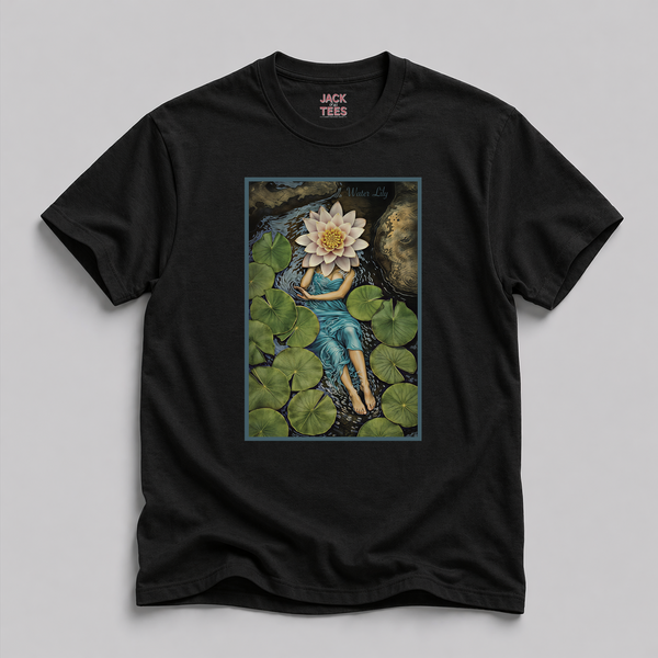 Lady Water Lily Portrait T-Shirt