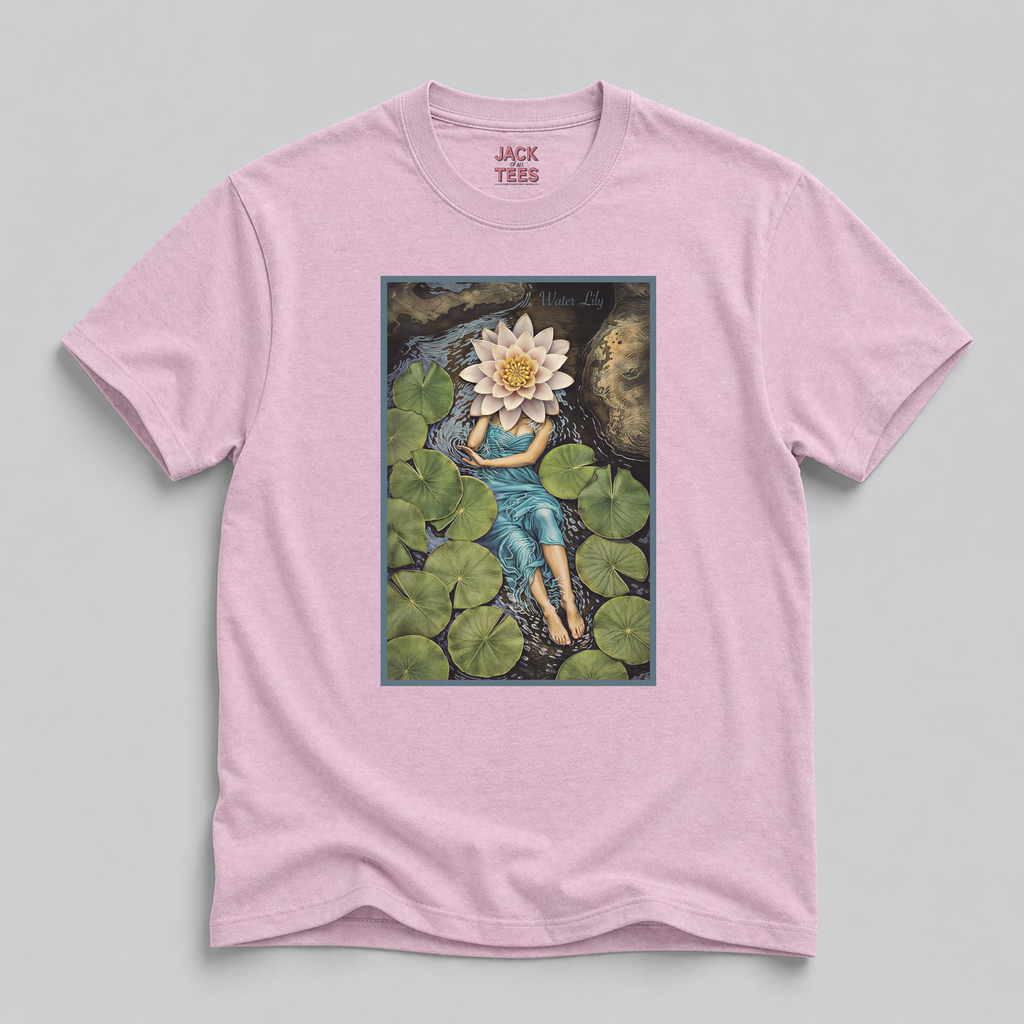 Lady Water Lily Portrait T-Shirt