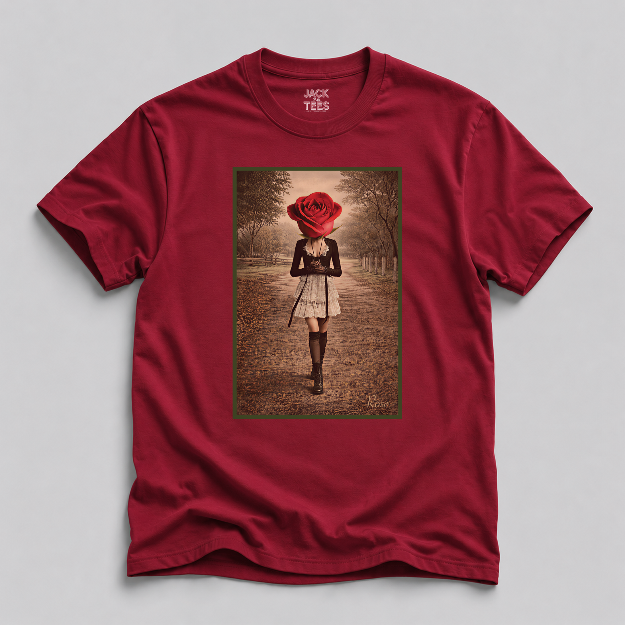 Lady Rose Portrait T-Shirt