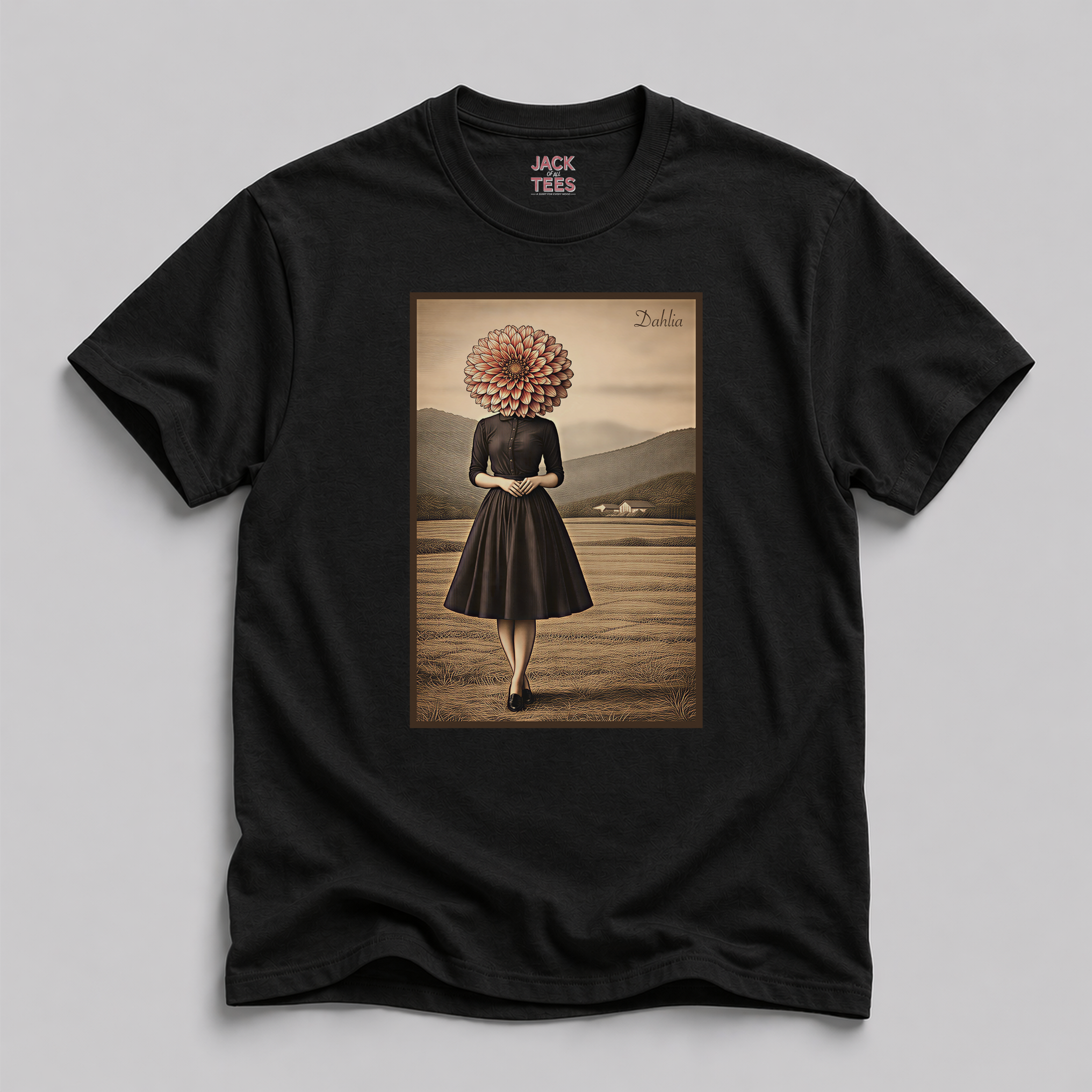 Lady Dahlia Portrait T-Shirt