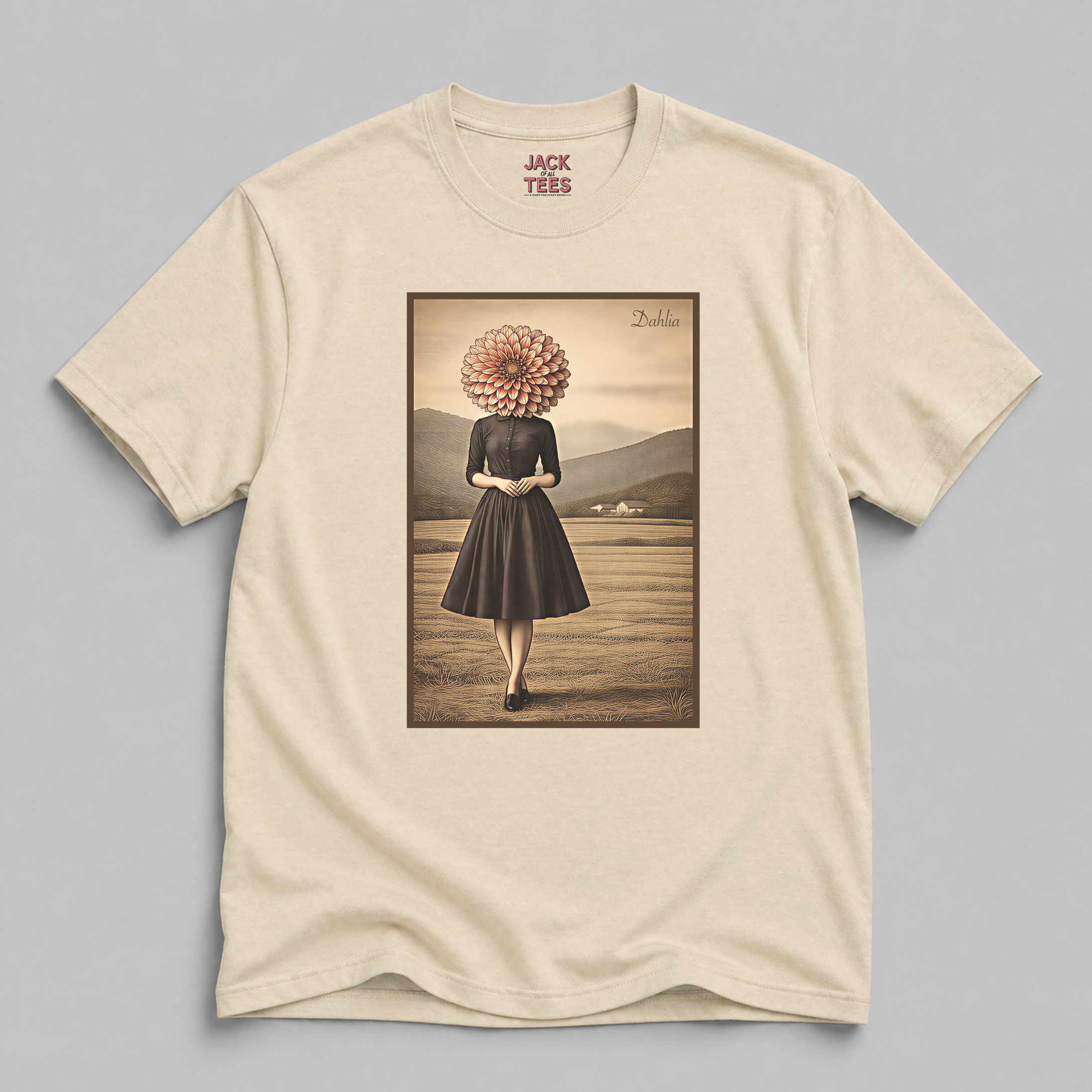 Lady Dahlia Portrait T-Shirt