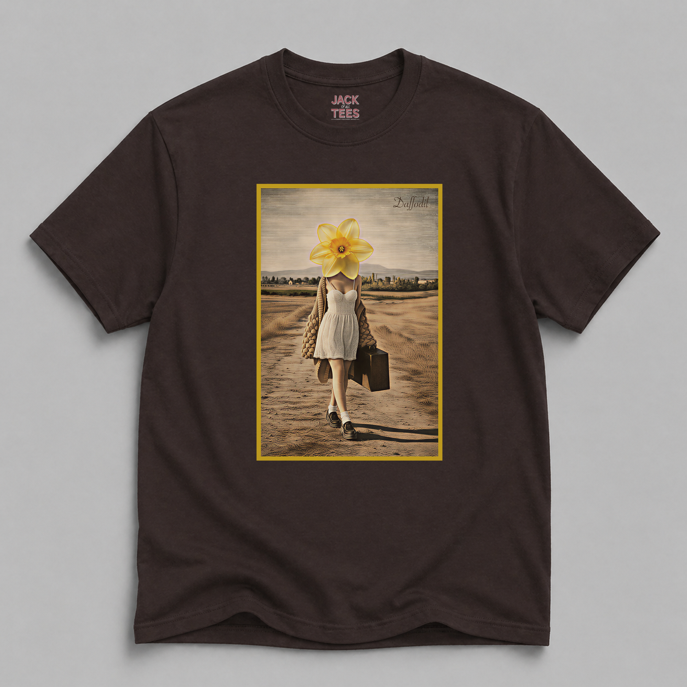 Lady Daffodil Portrait T-Shirt