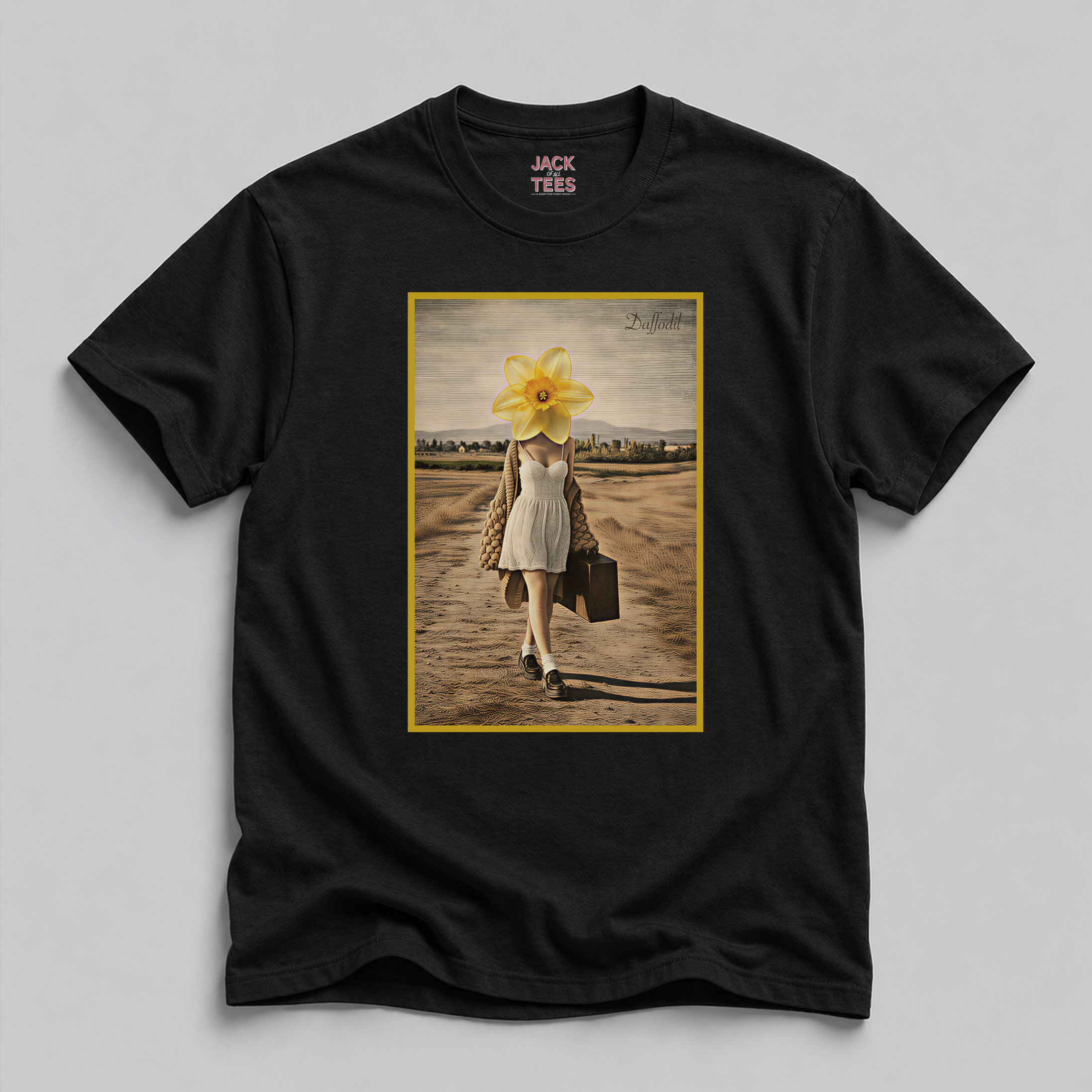 Lady Daffodil Portrait T-Shirt