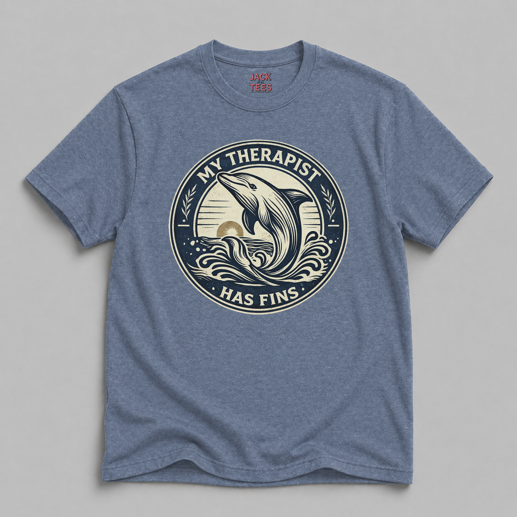 My Therapist Has Fins Dolphin T-Shirt