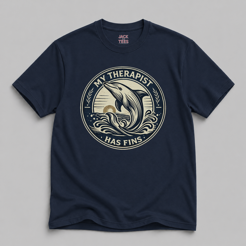 My Therapist Has Fins Dolphin T-Shirt
