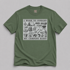 Camping Habit Tee — "I Work to Support My Camping Habit" Graphic T-Shirt