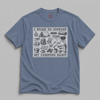 Camping Habit Tee — "I Work to Support My Camping Habit" Graphic T-Shirt