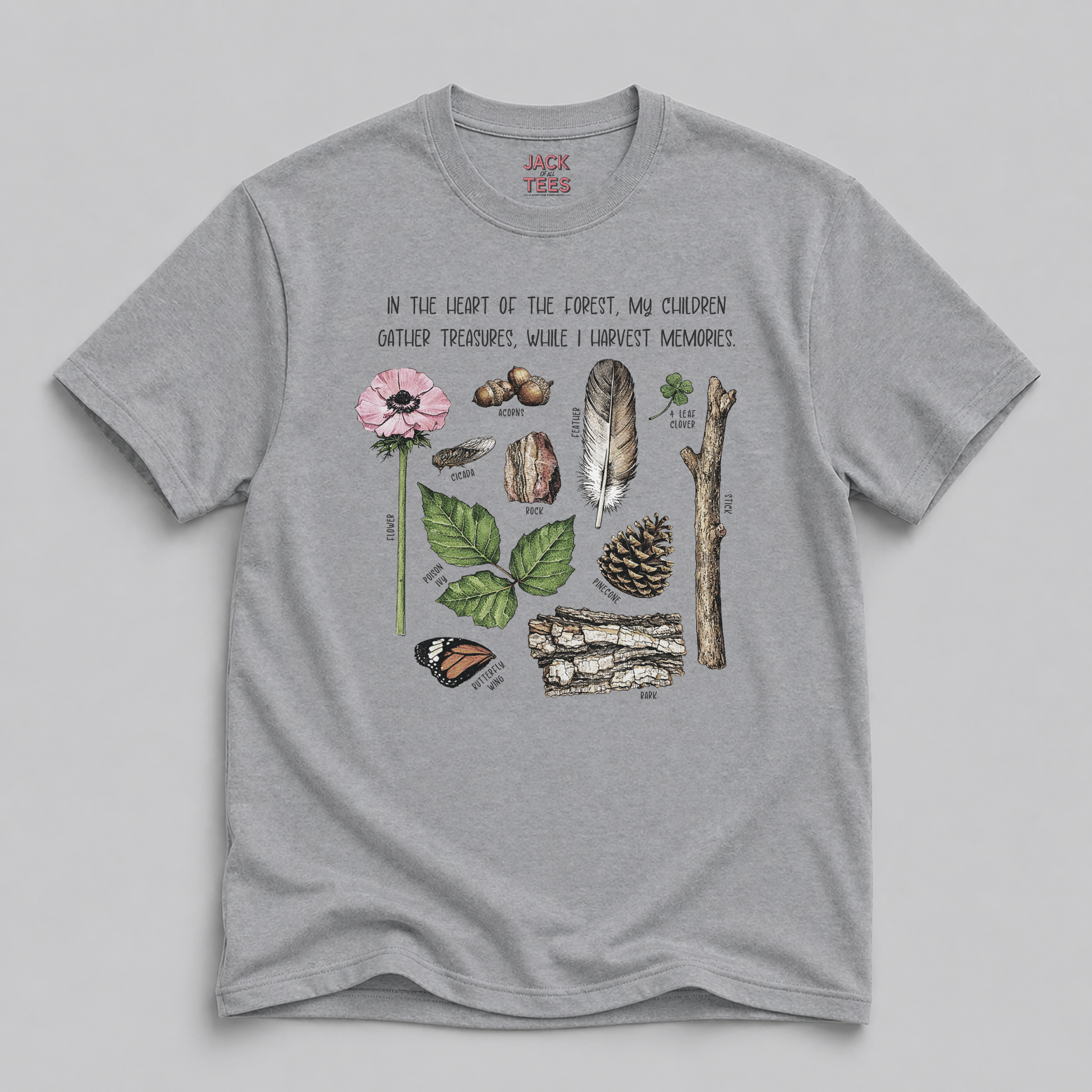 In the Heart of the Forest T-Shirt — Nature Lover Graphic Tee