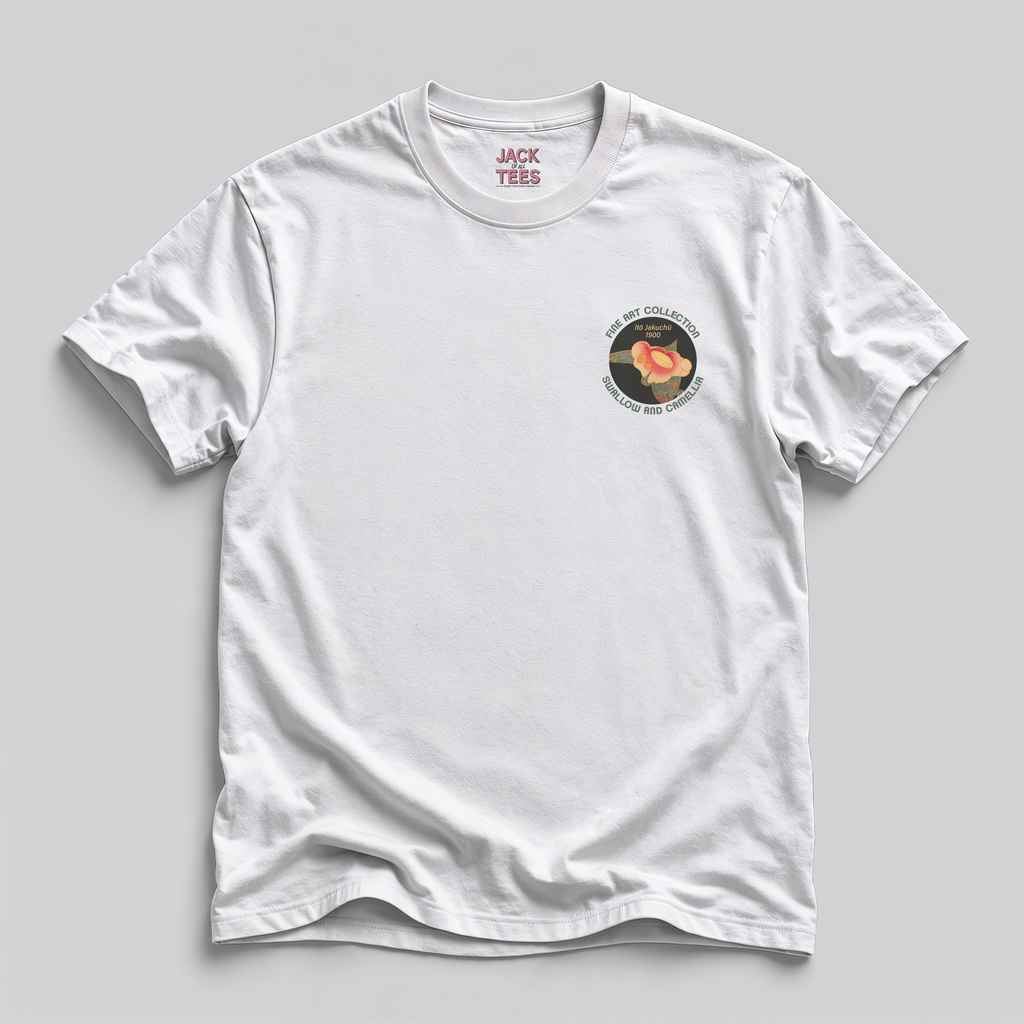 Ito Jakuchu Swallow & Camellia T-Shirt — Fine Art Print