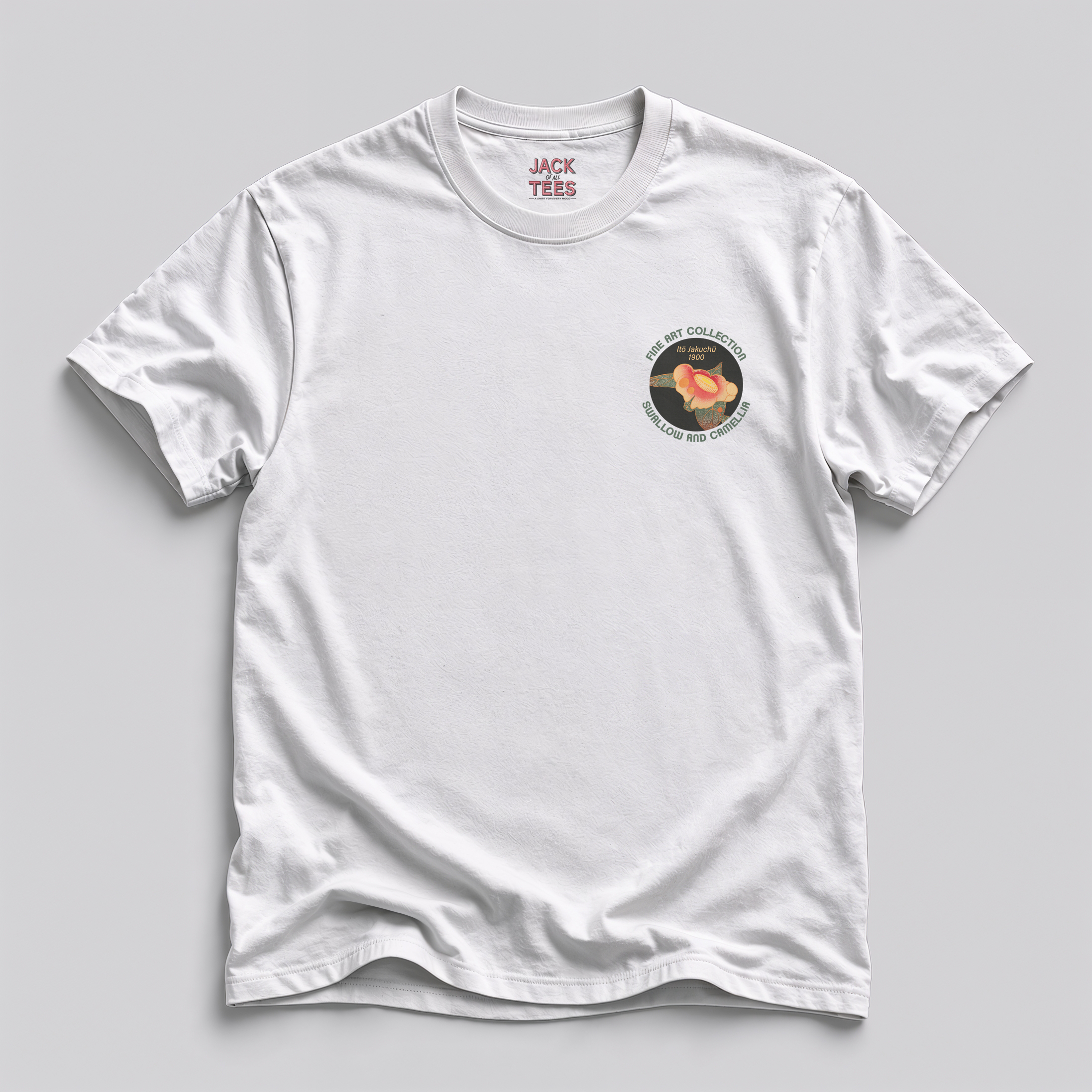 Ito Jakuchu Swallow & Camellia T-Shirt — Fine Art Print