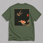 Ito Jakuchu Swallow & Camellia T-Shirt — Fine Art Print