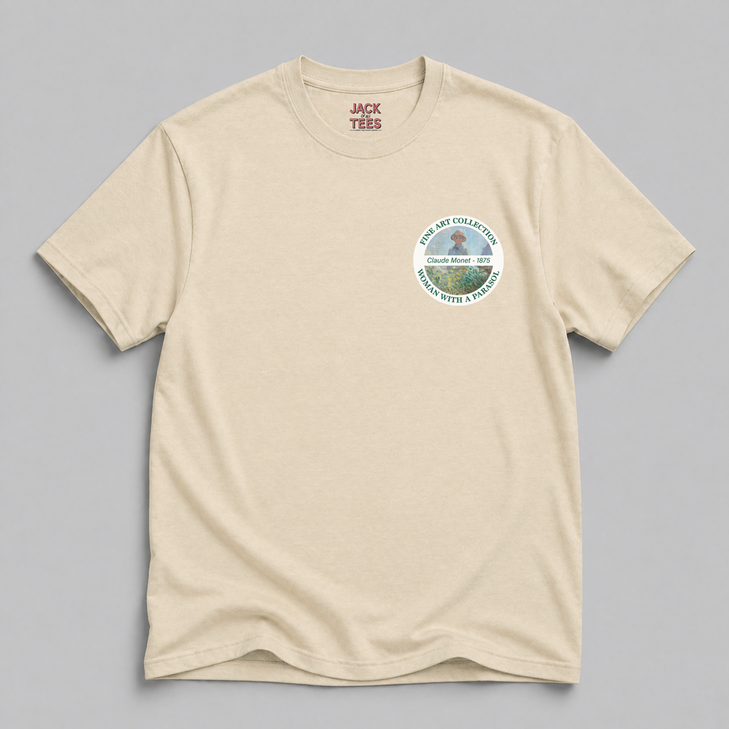 Women with Parasol - Madame Monet and Her Son Fine Art T-Shirt