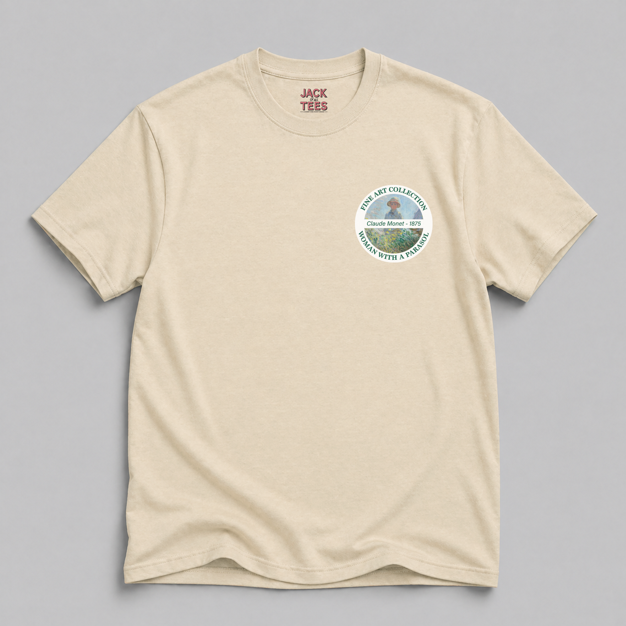 Women with Parasol - Madame Monet and Her Son Fine Art T-Shirt