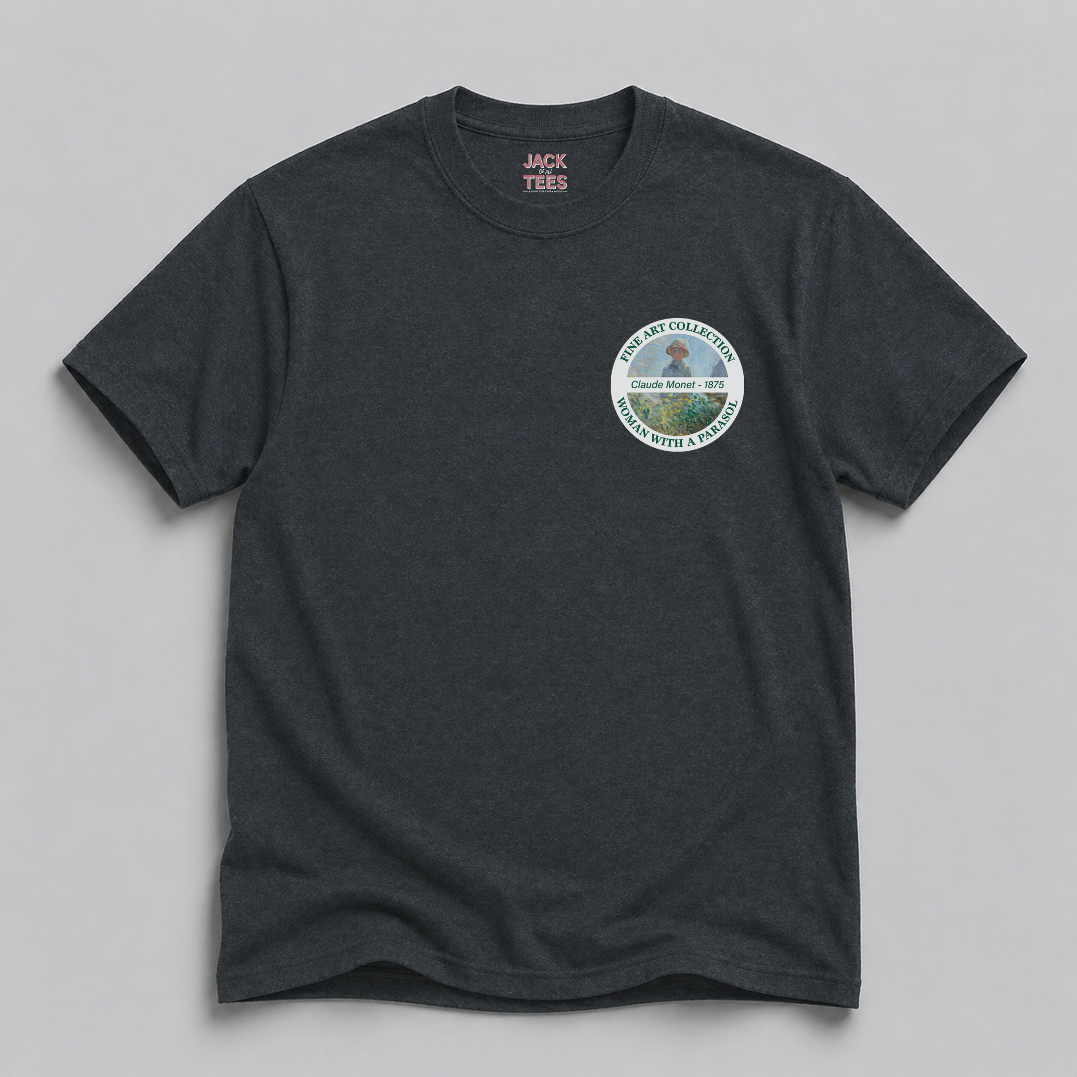 Women with Parasol - Madame Monet and Her Son Fine Art T-Shirt
