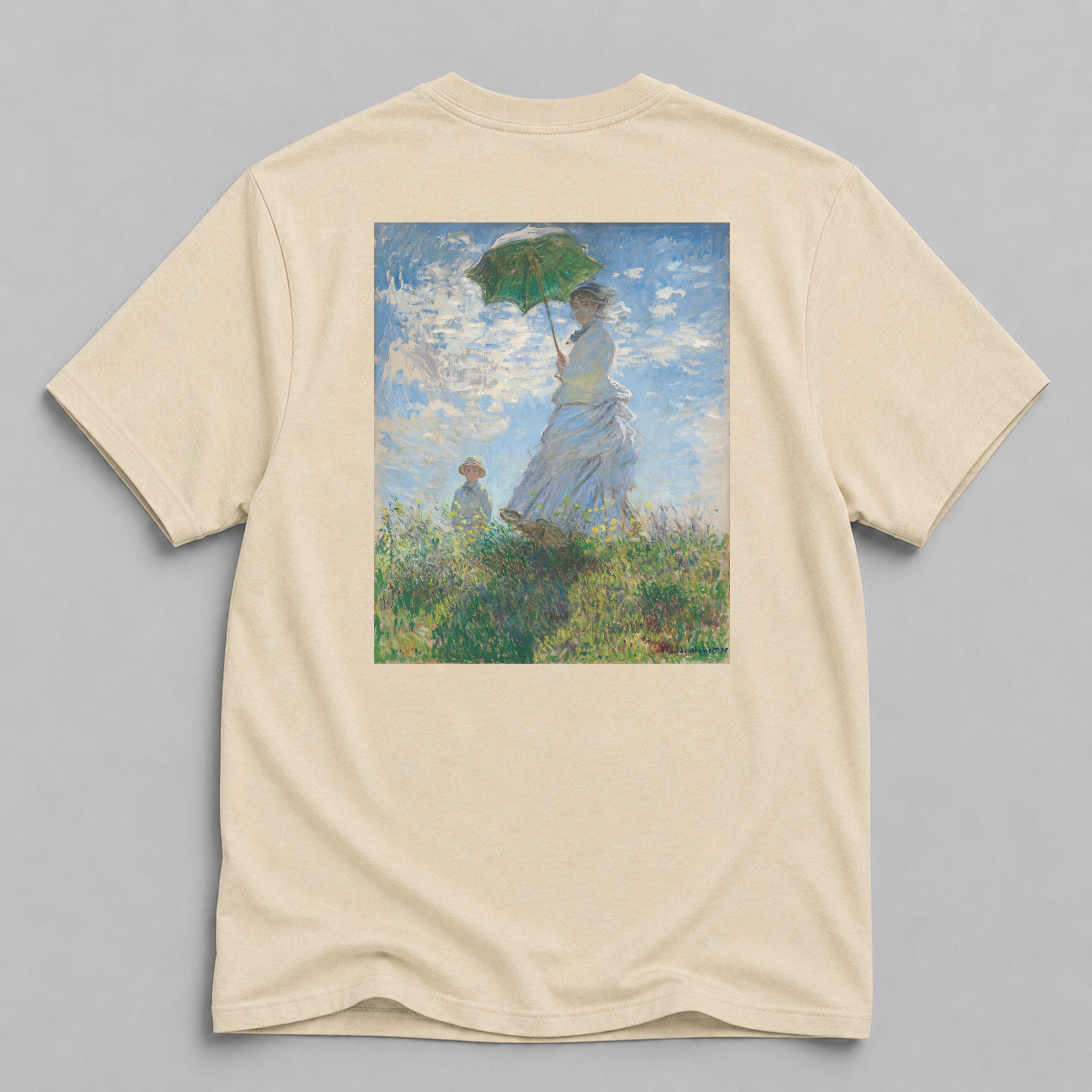 Women with Parasol - Madame Monet and Her Son Fine Art T-Shirt