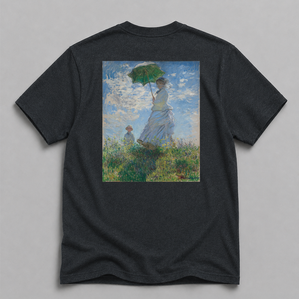 Women with Parasol - Madame Monet and Her Son Fine Art T-Shirt