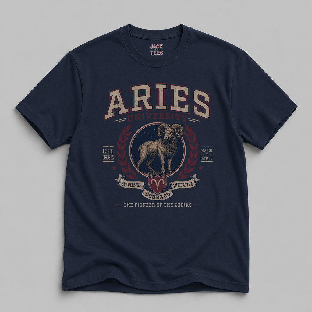 Aries Zodiac The Ram T-Shirt — Vintage Astrological Sign Tee