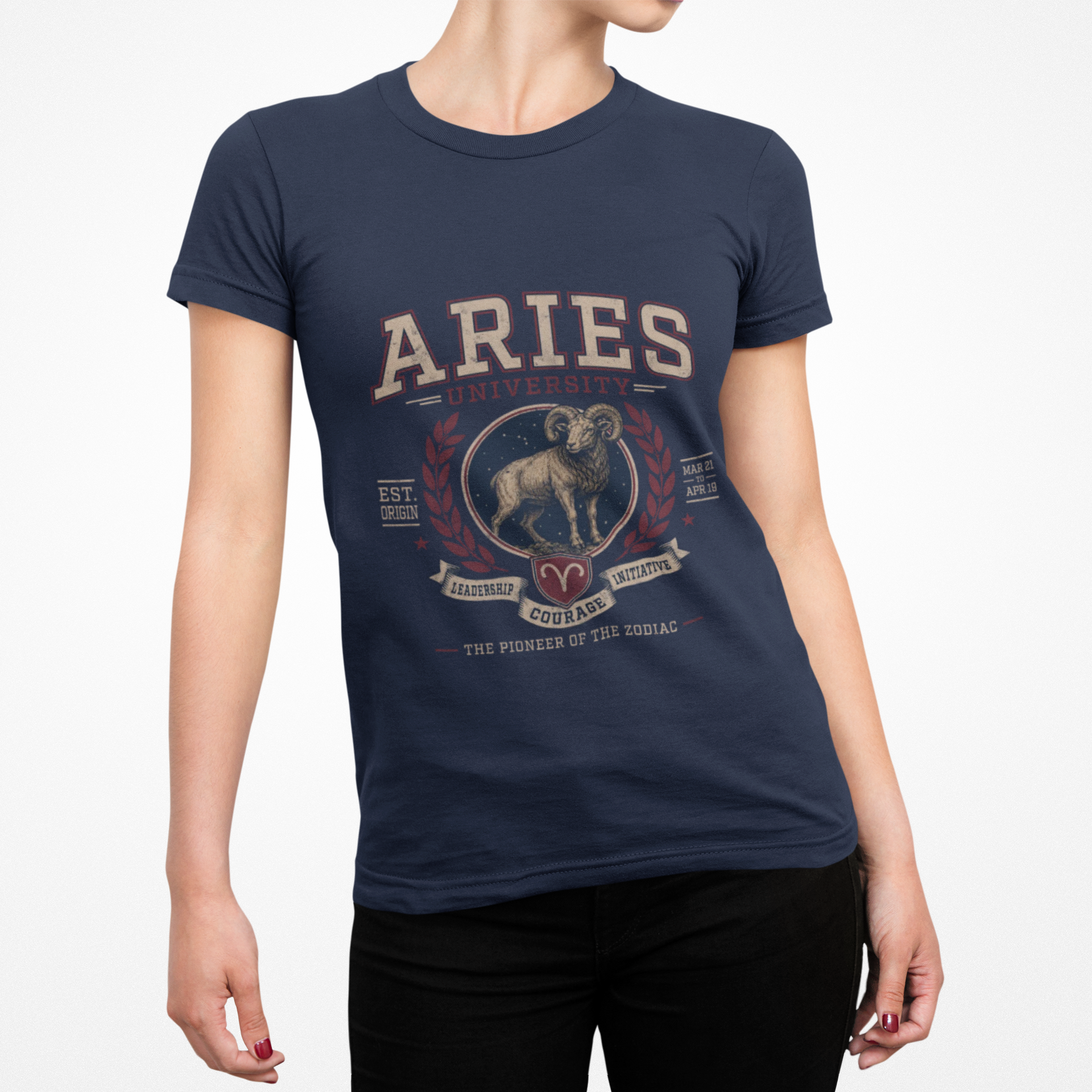Aries Zodiac The Ram T-Shirt — Vintage Astrological Sign Tee