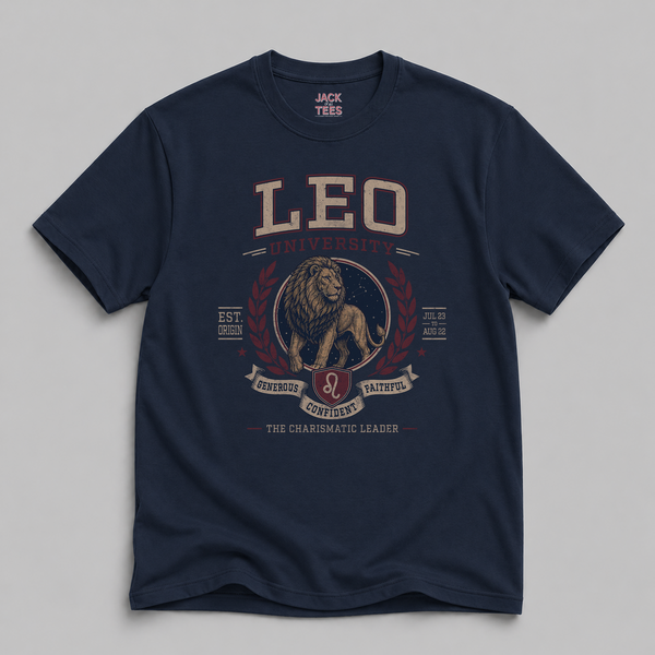 Leo Zodiac The Lion T-Shirt — Vintage Astrological Sign Tee