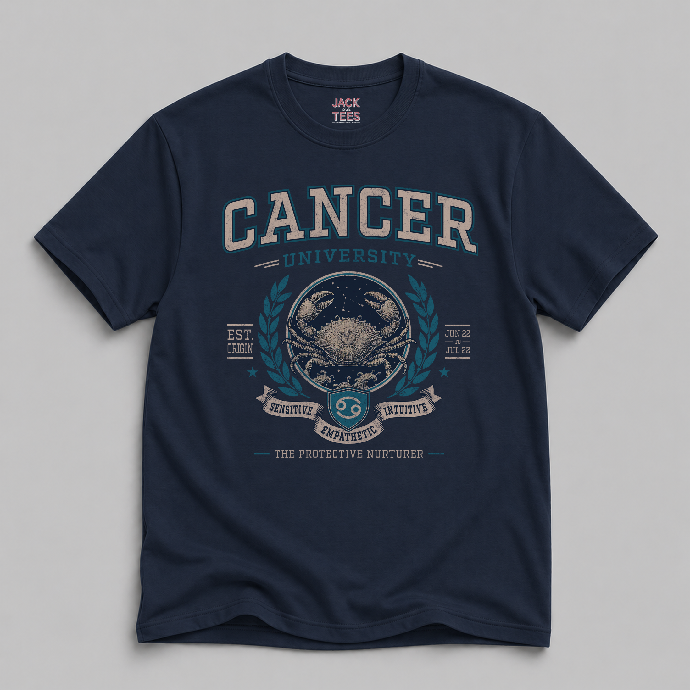 Cancer Zodiac The Crab T-Shirt – Vintage Astrological Sign Tee
